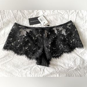I.D. Sarrieri Black Lace Panties. Size XS. NWT!